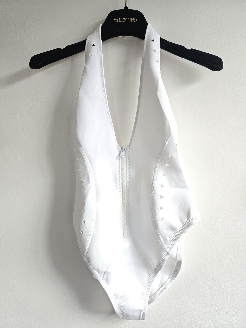 New GIGI C Grace Surf Scuba Zip White One Piece Swimsuit Surf Suit Small NWOT - Picture 10 of 13